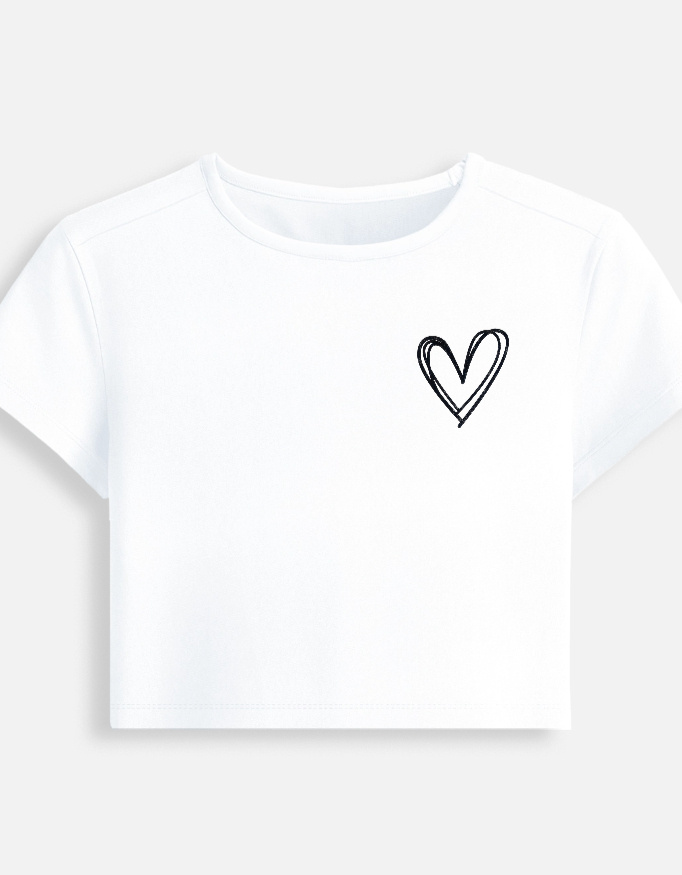 Heart - Baby Tee - Image 2