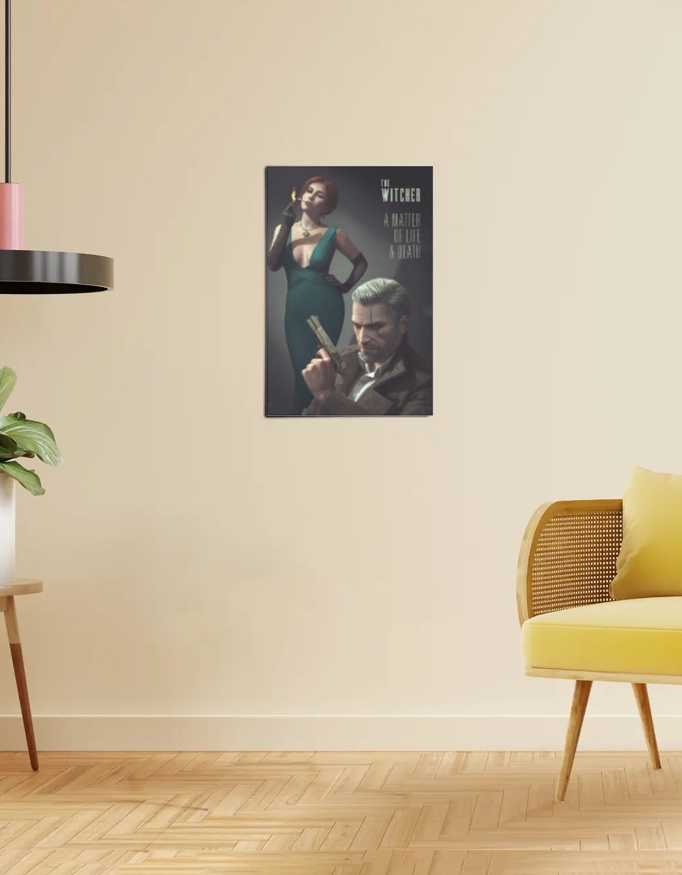 The Witcher - A Matter of Life & Death - Noir Poster
